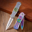 Vibrant Green Gyro Knife – Compact & Lightweight Blade for Precise Kitchen Slicing