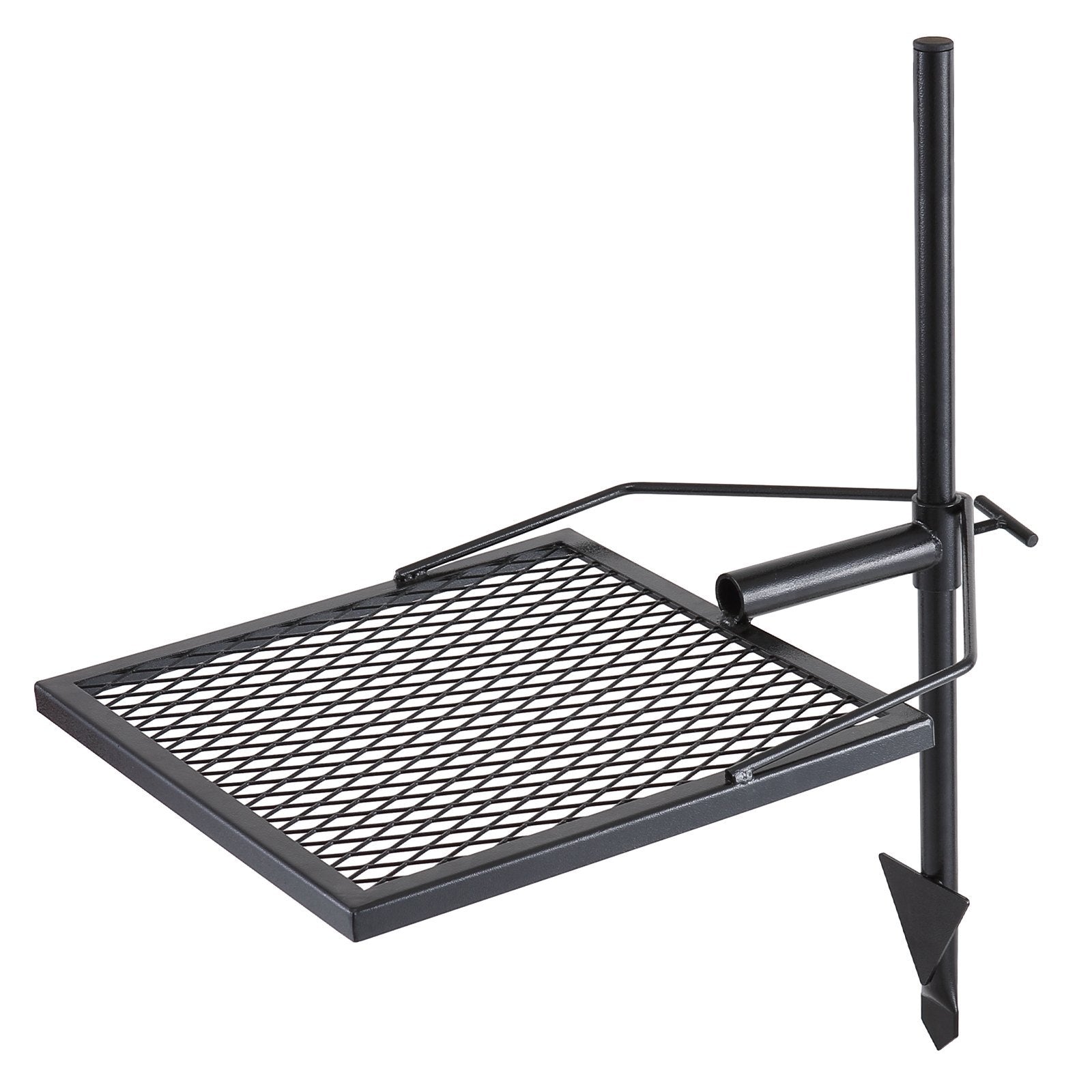 VEVOR Swivel Campfire Grill 🍖 Heavy Duty Steel Fire Pit Grate – 360° Adjustable Outdoor BBQ & Camping Cooking Rack