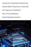 Cherlam LCD Thermometer – Digital Aquarium Temperature Monitor, Accurate Water Temperature Display for Fish Tanks