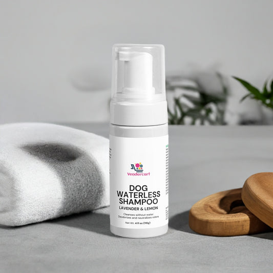 Dog Waterless Shampoo – No-Rinse Easy Clean Coat Formula for Pets, Quick Grooming & Odor Control