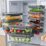 Premium 10-Piece Borosilicate Glass Food Storage Containers Set with Airtight Tempered Lids | Leak-Proof, Oven-Safe & BPA-Free