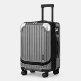 20-Inch Expandable Carry-On Luggage with Front Laptop Compartment, TSA Lock & Spinner Wheels – Grey