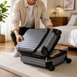 20-Inch Expandable Carry-On Luggage with Front Laptop Compartment, TSA Lock & Spinner Wheels – Grey