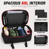 65L Tactical Duffle Backpack – Large Water-Resistant Travel & Gym Bag