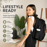 Women’s Insulated Lunch Backpack with 17” Laptop Compartment & Belt Bag