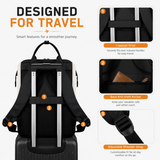 Large Laptop Backpack for 15.6–17.3 Inch Laptops – Water-Resistant Travel, College & Work Backpack with Luggage Strap