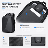 Expandable Hard Shell Anti-Theft Laptop Backpack – 15.6” Business Travel Bag with TSA Lock & USB Port