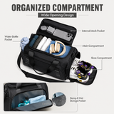 16L Compact Gym Duffle Bag with Shoe Compartment & Wet/Dry Pocket