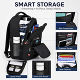 32L Anti-Theft Laptop Backpack – 17.3" Business Travel Backpack with USB Charging