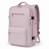 Large TSA-Friendly 17-Inch Travel Laptop Backpack – Pink Khaki
