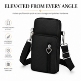 Compact Nylon Crossbody Phone Bag for Women – Lightweight Mini Purse with Adjustable Strap