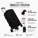 50L Rolling Garment Duffel with Wheels and Shoe Compartment