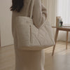 Puffy Tote Bag for Women - Lightweight 15.6" Laptop Work Bag