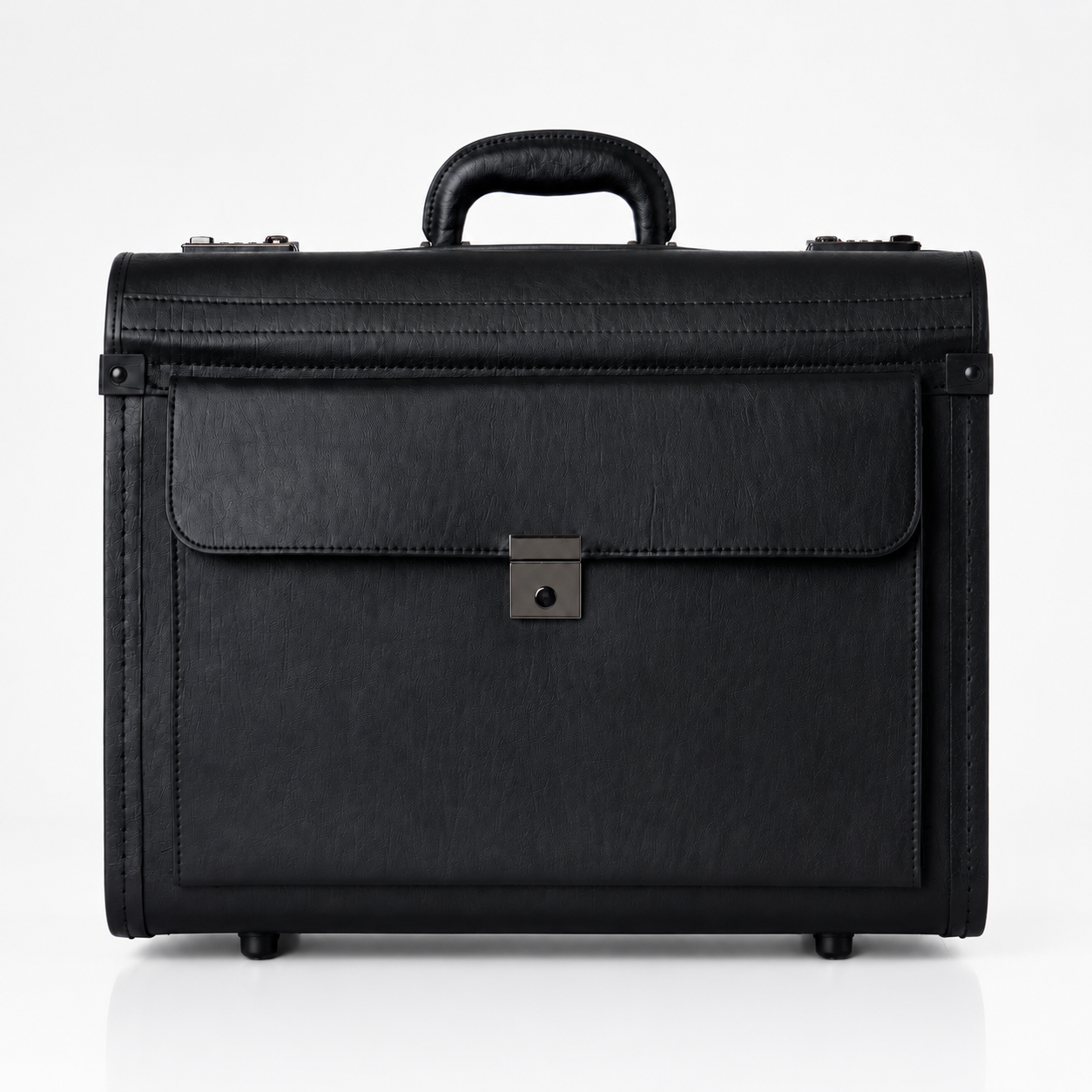 17-Inch Executive Rolling Laptop Briefcase with Wheels & Combination Locks