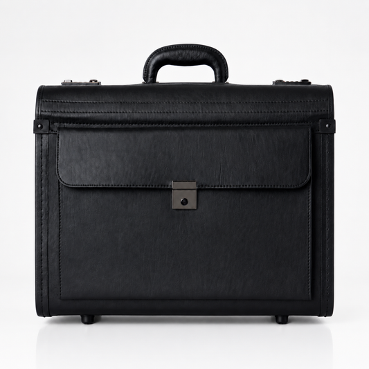 17-Inch Executive Rolling Laptop Briefcase with Wheels & Combination Locks
