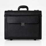 17-Inch Executive Rolling Laptop Briefcase with Wheels & Combination Locks