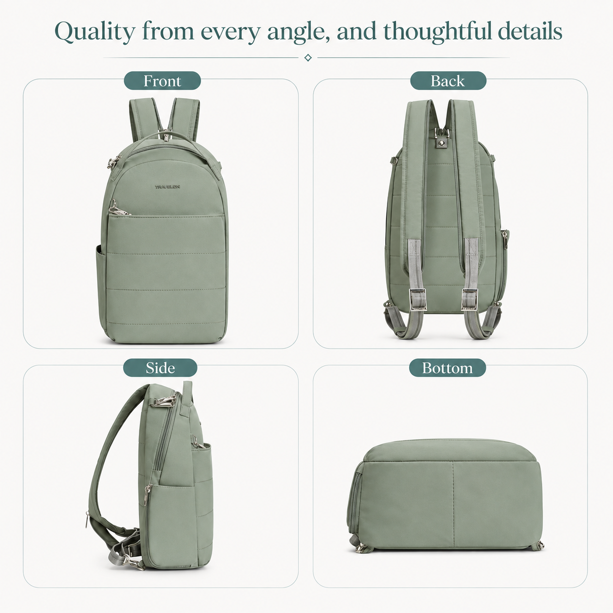 Convertible Anti-Theft Travel Backpack & Sling – RFID Protection, Locking Zippers & Lightweight Design