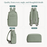 Convertible Anti-Theft Travel Backpack & Sling – RFID Protection, Locking Zippers & Lightweight Design