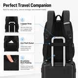 15.6-Inch Laptop Backpack with USB Charging – Water-Resistant Deep Storage Travel & Work Bag