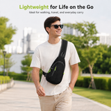 Lightweight Crossbody Sling Bag – Compact Travel Chest Pack with Smart Storage