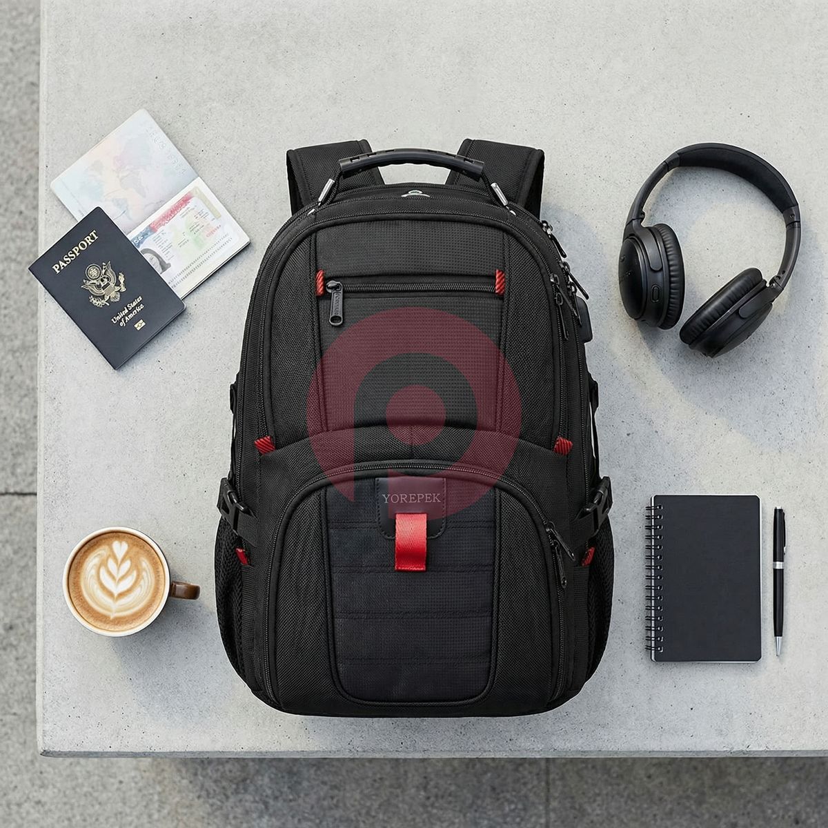 Extra-Large 17″ Travel Laptop Backpack with USB Charging – TSA-Approved Business & Airline-Ready Backpack