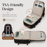 40L Premium Carry-On Travel Backpack with Packing Cubes – TSA-Friendly 17" Laptop Backpack