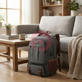 Canvas Laptop Backpack with USB & Headphone Port – 15.6″ Travel & Daily Work Rucksack