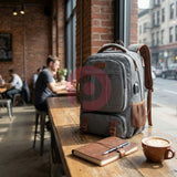 Canvas Laptop Backpack with USB & Headphone Port – 15.6″ Travel & Daily Work Rucksack