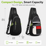 Lightweight Crossbody Sling Bag – Compact Travel Chest Pack with Smart Storage