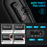 Premium Anti-Theft Business Laptop Backpack – 17.3" Laptop, TSA Lock & USB 3.0 Charging