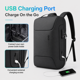 Anti-Theft Business Laptop Backpack 15.6" – TSA Lock, USB Charging & Water-Resistant Travel Design