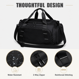 16L Compact Gym Duffle Bag with Shoe Compartment & Wet/Dry Pocket