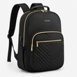 Premium Quilted Laptop Backpack for Women – 15.6" Work & Travel Bag with USB Charging