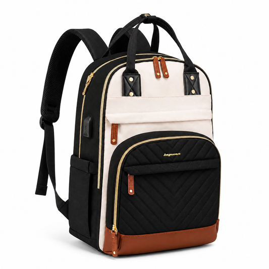 Women’s Premium Laptop Backpack 15.6” – USB Charging, Large Organizer Work & Travel Bag